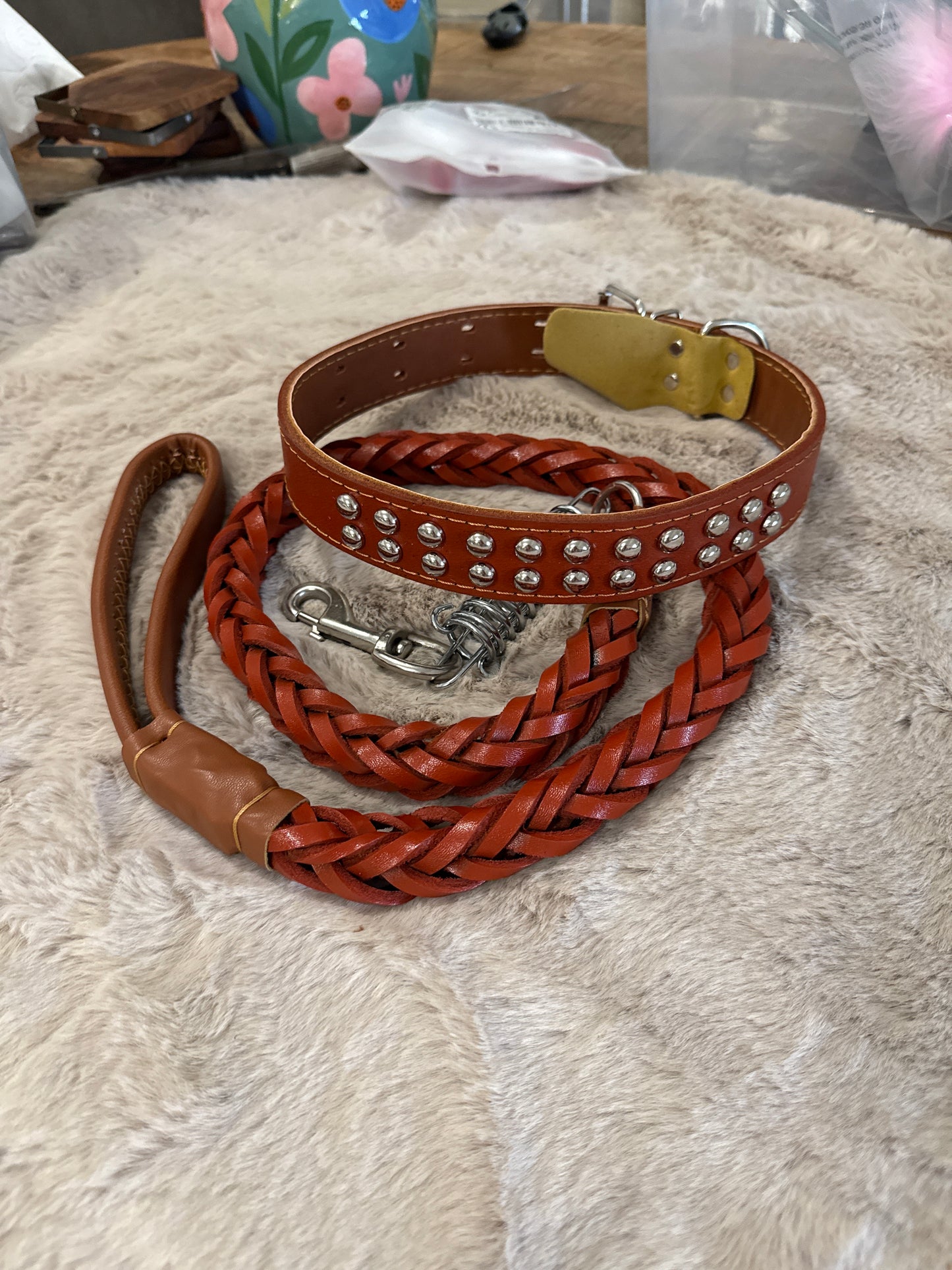 Honden halsband en riem boomer