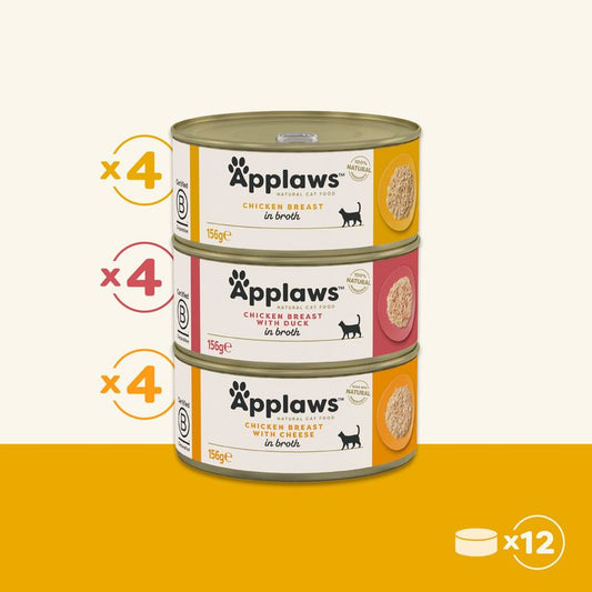 Applaws - Can Multipack Chicken Selection 12 x 156 gr