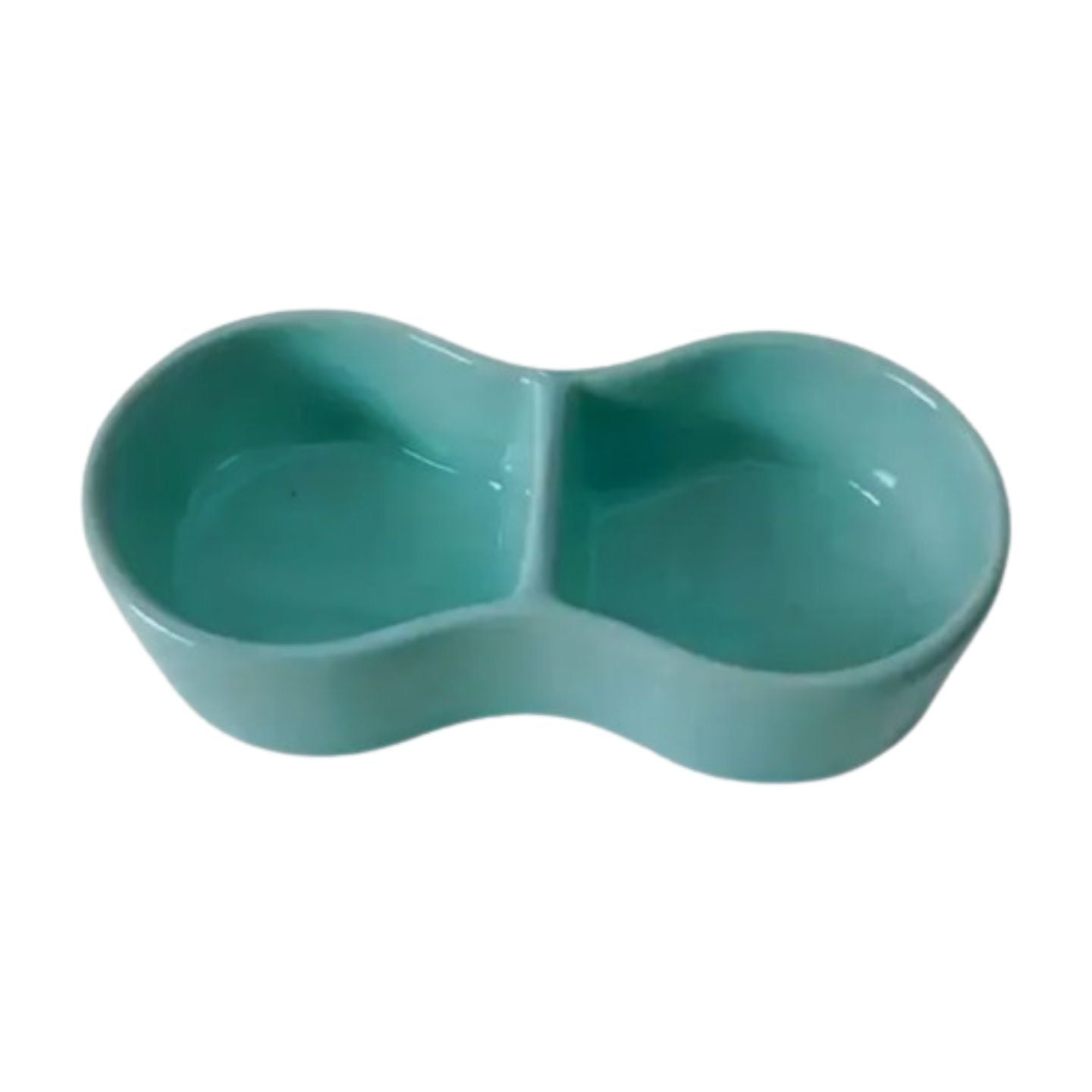 Keramisch Voerbakje Dubbele Vakken