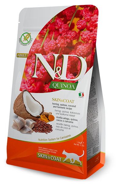Farmina - N&D Quinoa Cat Skin & Coat Herring