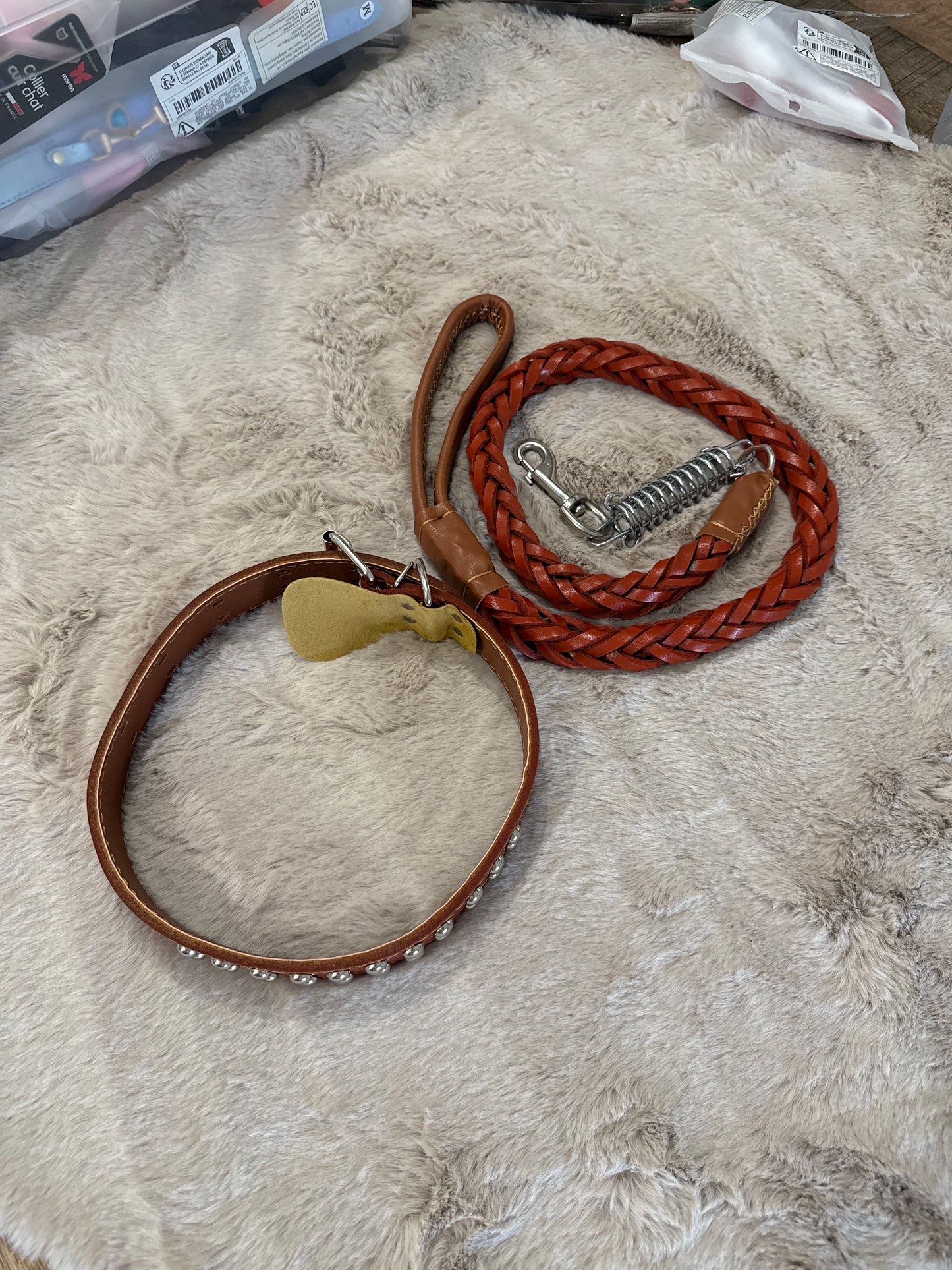Honden halsband en riem boomer