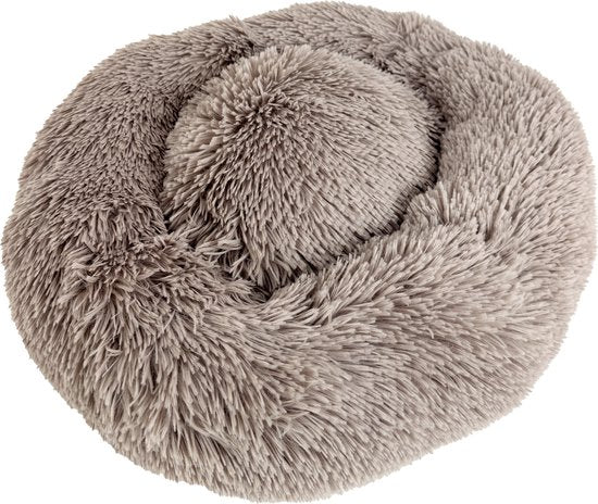 SAZZZ Fluffy honden en katten Mand - Antraciet - 65x65x15 cm