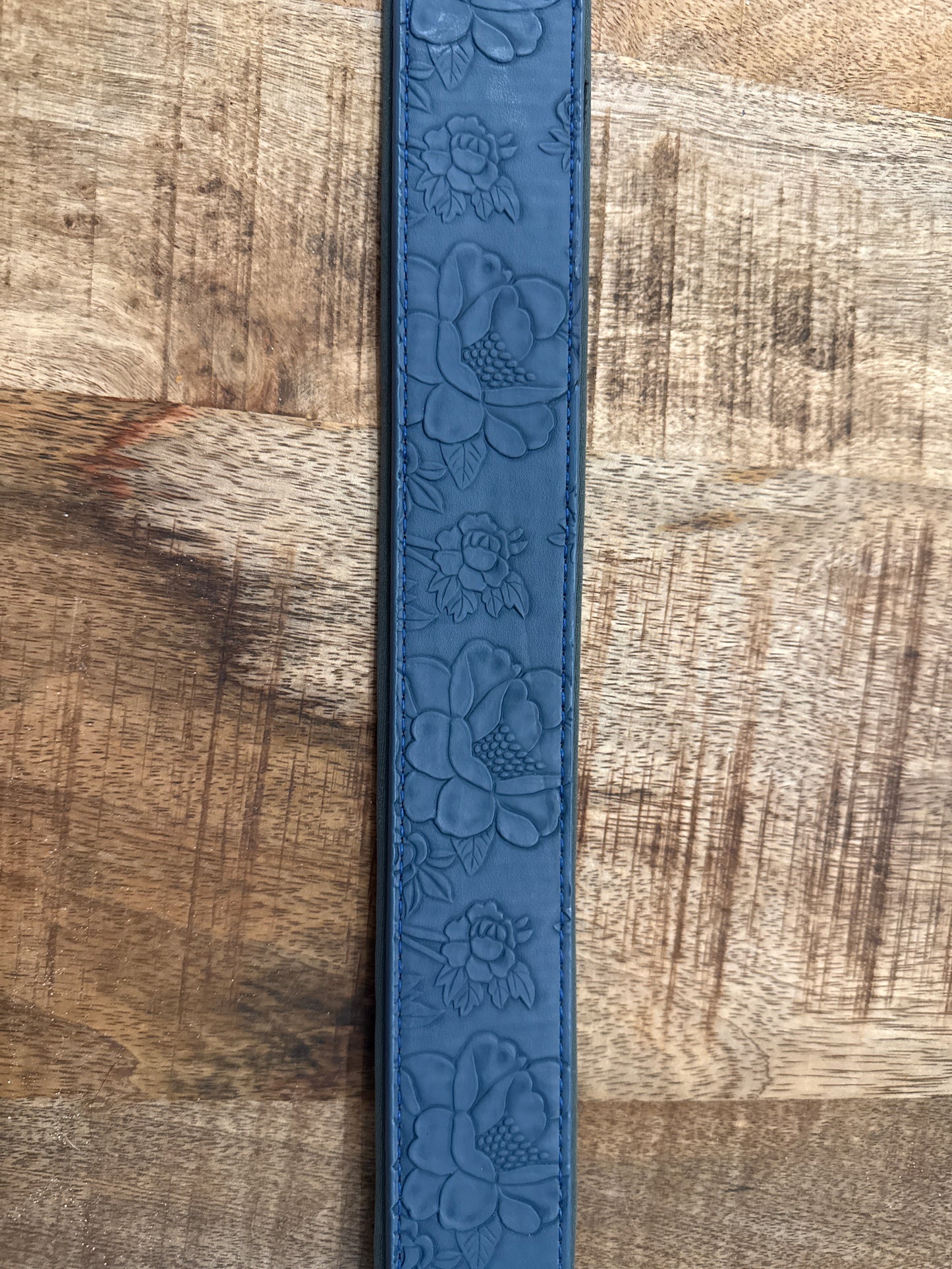 Honden halsband flower blauw