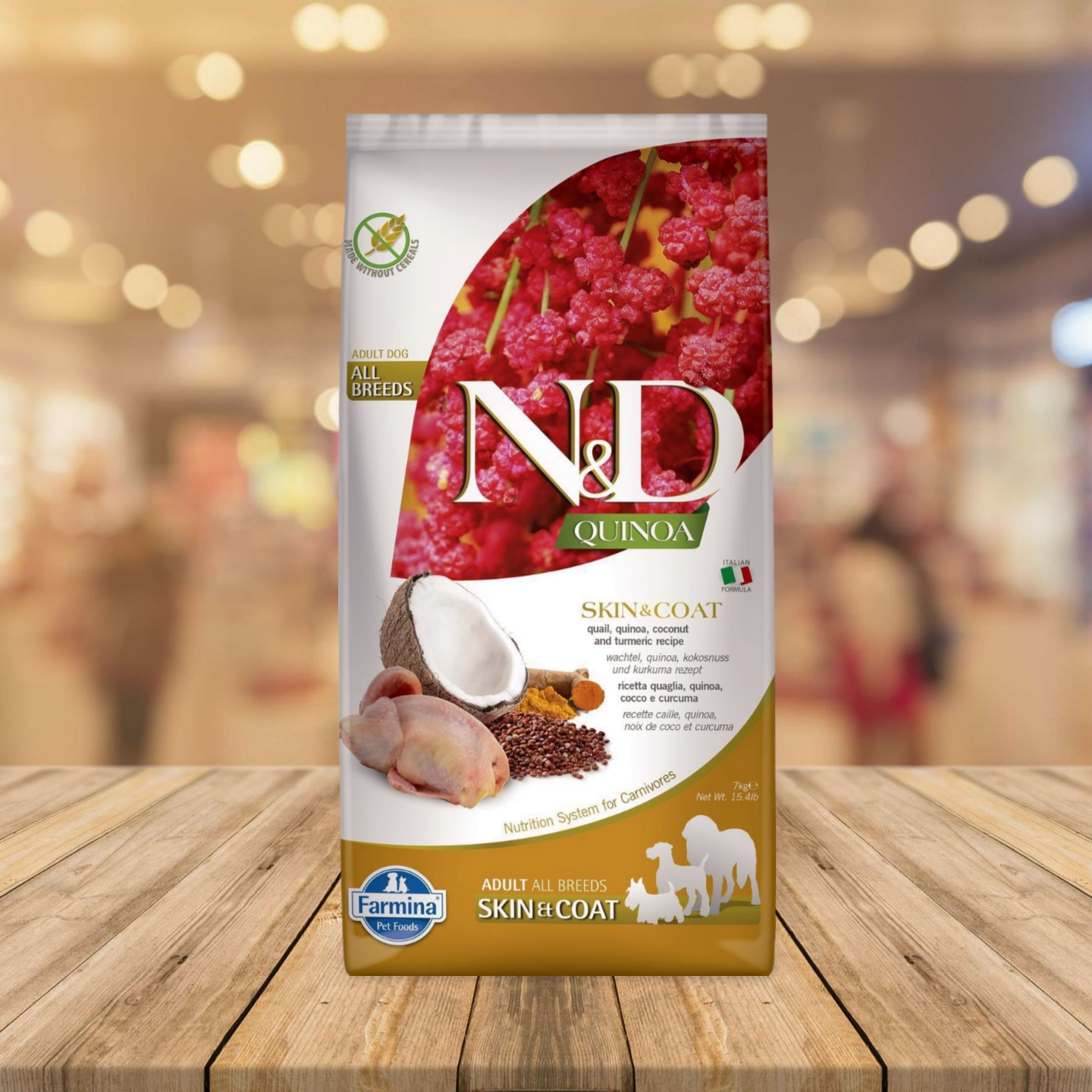 Farmina - N&D Quinoa Skin & Coat Adult Quail