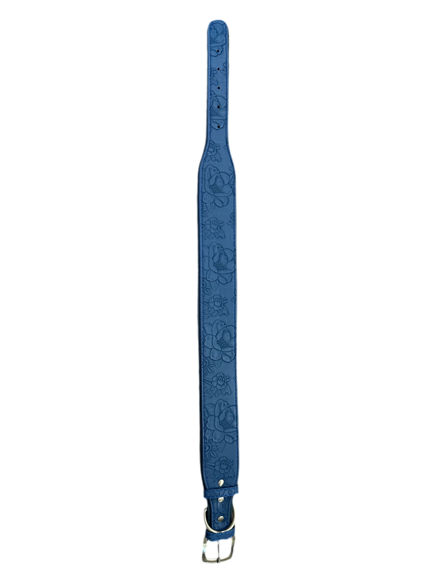 Honden halsband flower blauw
