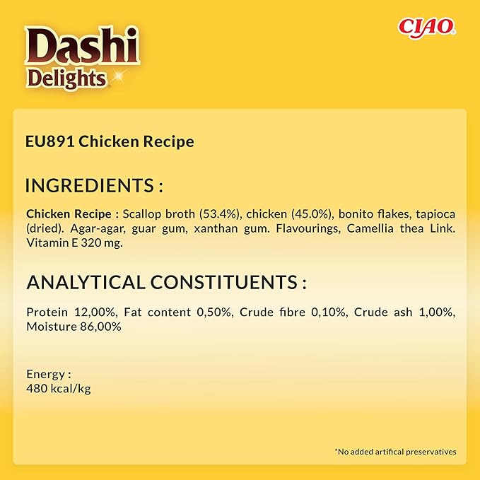 Inaba - Dashi Delights Silky Broth Chicken 12 pack x 40 gr