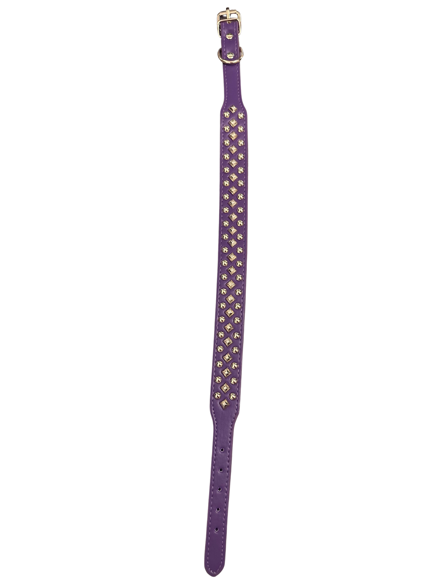 Stijlvolle leren halsband met studs