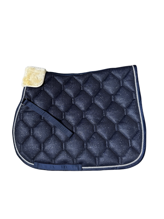 Donkerblauw Glitter Dressuur Zadeldek – Cob & Full