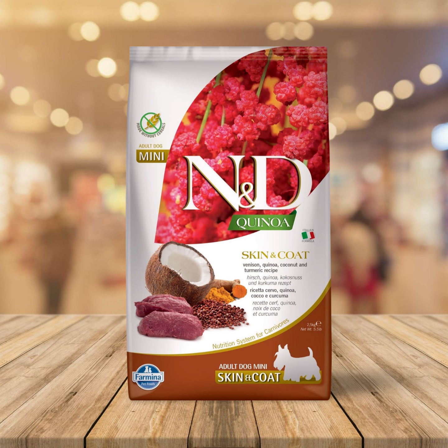 Farmina - N&D Quinoa Skin & Coat Adult Mini Venison