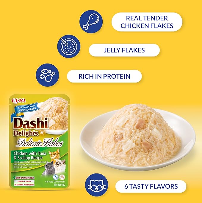 Inaba - Dashi Delights Delicate Flakes Chicken 12 pack x 40 gr