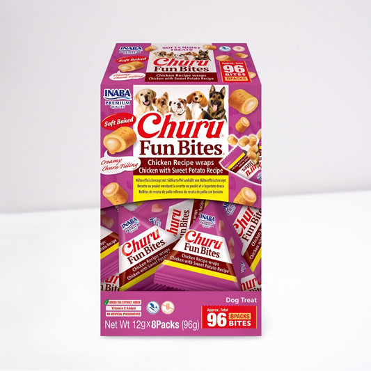 INABA Fun Bites Dog Chicken wraps Chicken with Sweet Potato