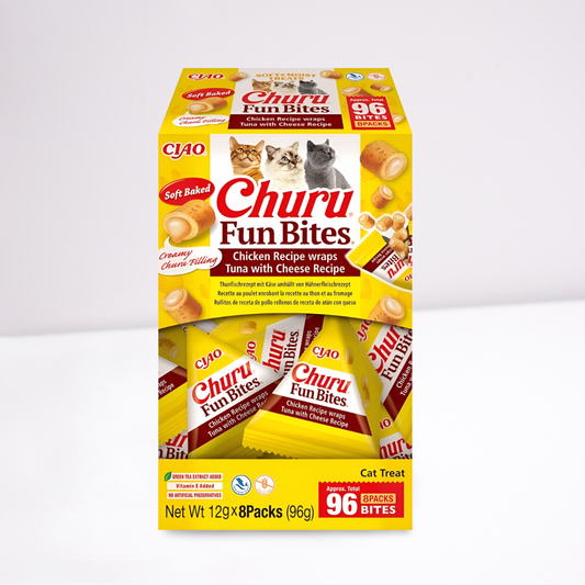 Inaba Fun Bites Cat Chicken Wraps – Tuna with Cheese