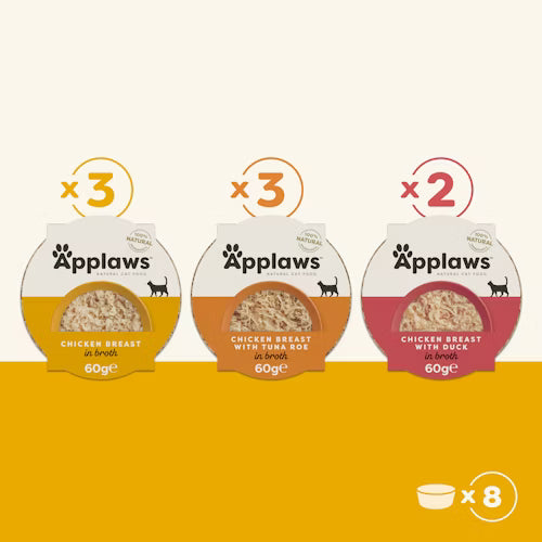 Applaws - Pots Multipack Chicken Selection 8 x 60 gr