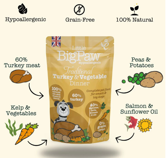 Little Big Paw - Turkey with vegetables