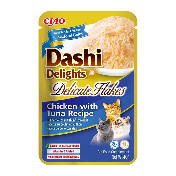 Inaba - Dashi Delights Delicate Flakes Chicken with Tuna 12 pack x 40 gr