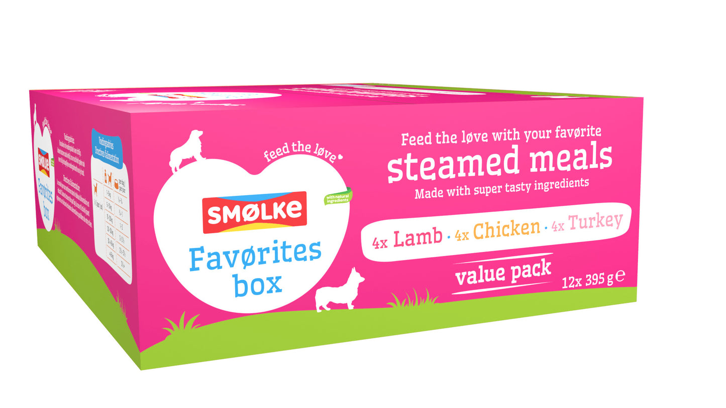 Smølke - Vers Gestoomd Multipack Favørites Box 12 x 395gr