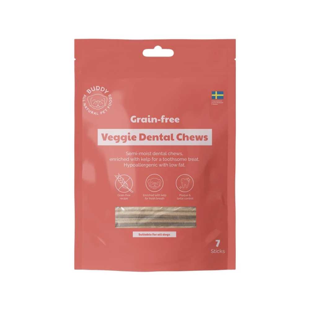 BUDDY - Grain-Free Veggie Dental Chews - M 10 x 200 gr