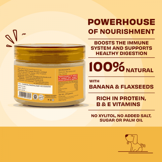 Pawfect - Peanut Butter Banana & Flaxseeds