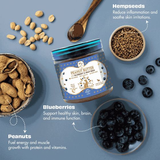 Pawfect - Peanut Butter with Blueberry & Hemp Seeds