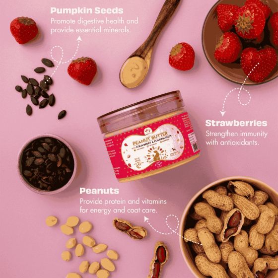 Pawfect - Peanut Butter Strawberry & Pumpkin seeds
