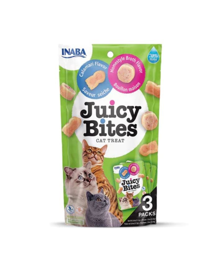 Inaba - Juicy Bites Homestyle Broth & Calamari 6 Pack = 18 Tubes