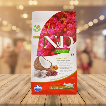 Farmina - N&D Quinoa Cat Skin & Coat Herring