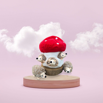 Interactief Pluche Hondenspeelgoed – Paddenstoel & Egeltjes