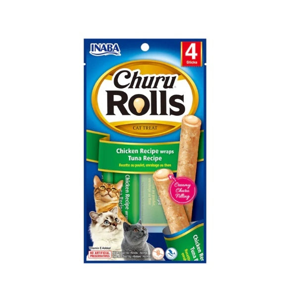 Inaba - Rolls Chicken Wraps Tuna 4 Tubes