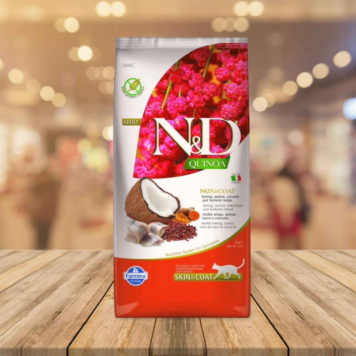 Farmina - N&D Quinoa Cat Skin & Coat Herring