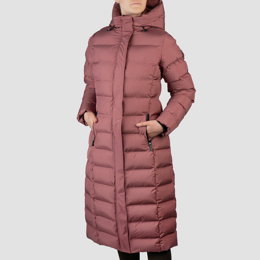 Horka Pufferjas Dames | Deep Ruby Waterdicht, Winddicht & Warm