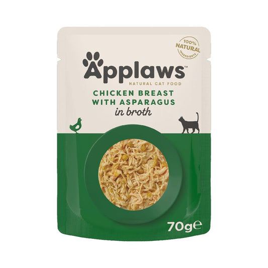 Applaws - Quik Serve Chicken & Aspergus 12 x 70 gr