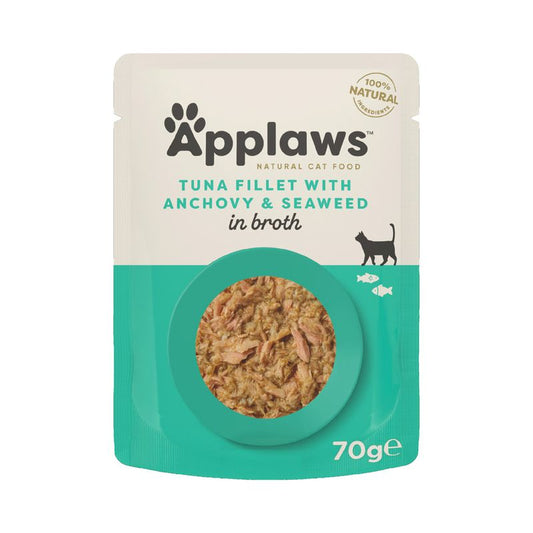 Applaws - Quik Serve Tuna & Anchovy 12 x 70 gr