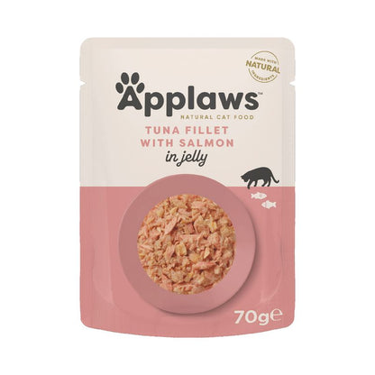 Applaws - Quik Serve Jelly Tuna Wholemeat & Salmon