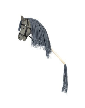 Stokpaard Grijs met Afneembare Staart - byASTRUP Hobbypaard - Dierenshop Lady