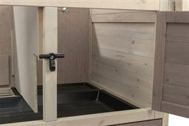 Trixie Natura Knaagdierhok Konijnenhok met Ren Grijs/Bruin 124 X 78 X 102 cm