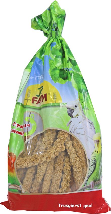 JR Farm Trosgierst Geel Parkiet/Grasparkiet 500 gr