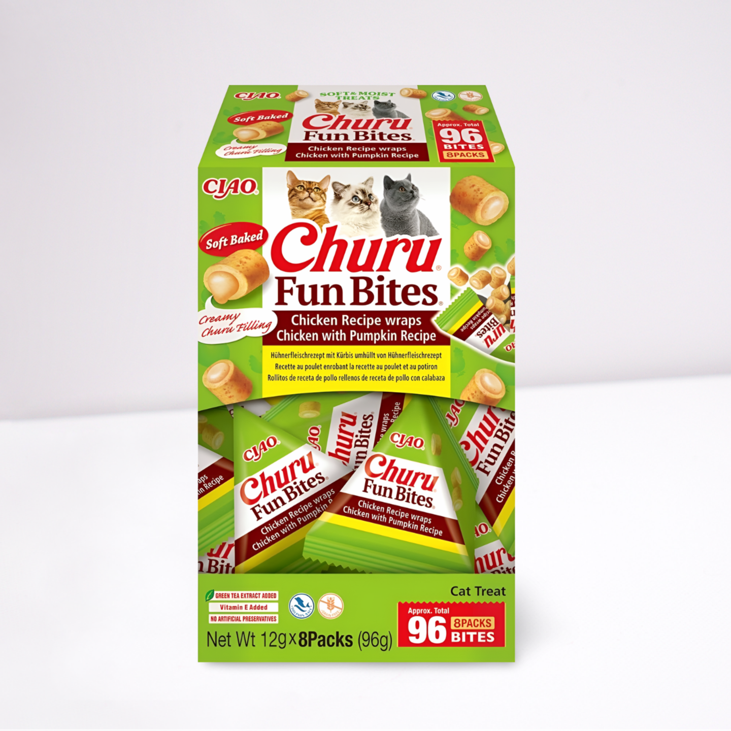 Inaba Fun Bites Cat Chicken Wraps – Chicken whit Pumpkin