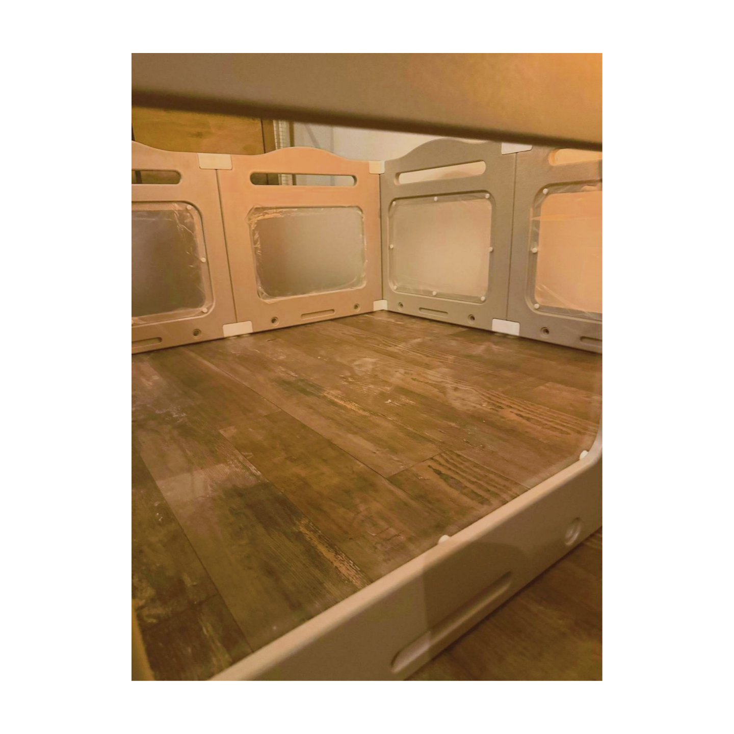 Puppyren Transparant Acryl - 60cm Hoog - 7+1 Panelen