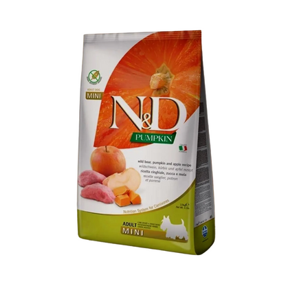 Farmina - N&D Pumpkin Wild Boar Adult Mini - Dierenshop Lady