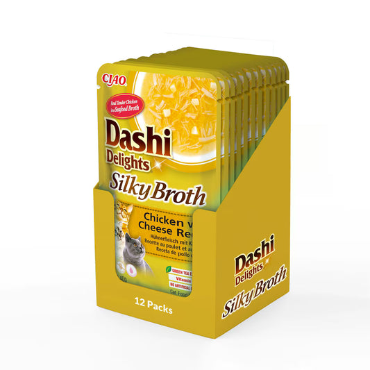 Inaba - Dashi Delights Silky Broth Chicken with Cheese 12 pack x 40 gr
