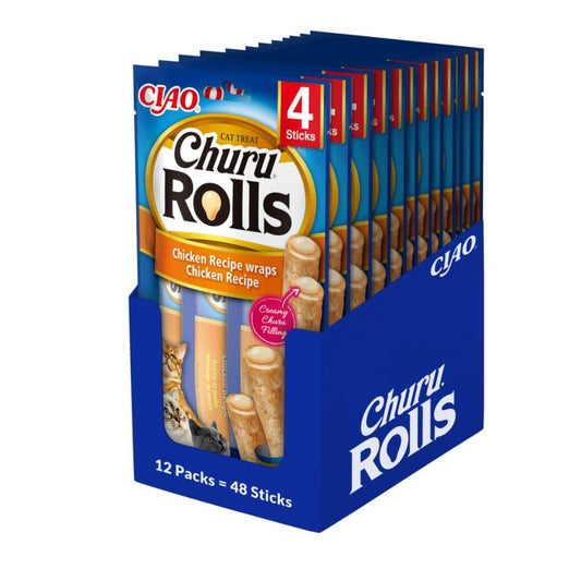 Inaba - Rolls Chicken Wraps Chicken 12 pack = 48 Tubes