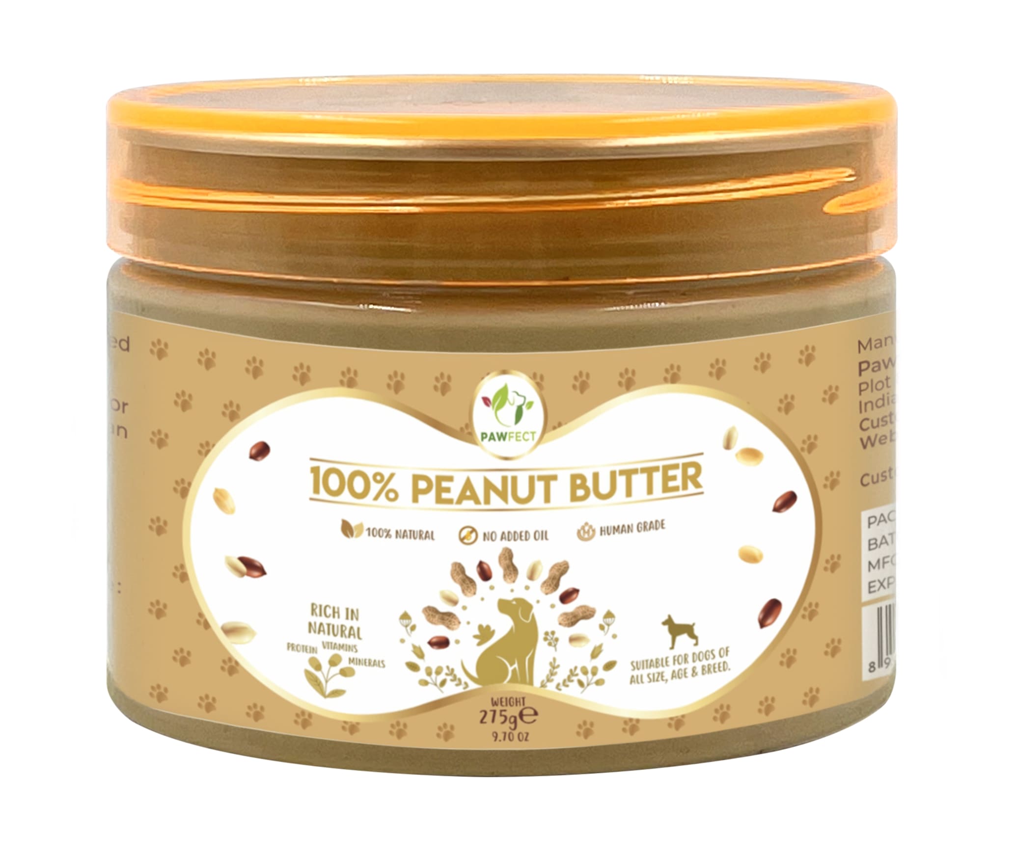 Pawfect PEANUT BUTTER Natural 275 gr.