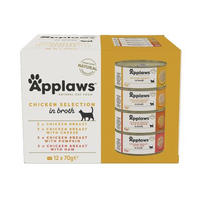 Applaws - Can Multipack Chicken Selection 12 x 70 gr