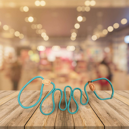 Puppyriem met verstelbare vaste halsband