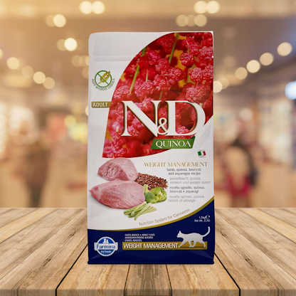 Farmina - N&D Quinoa Cat Weight Management Lamb