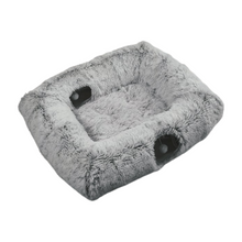 Extra Grote Kattentunnelbed met Middenkussen - Pluche Binnenkattenverblijf