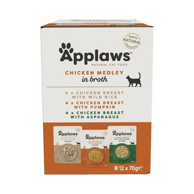 Applaws - Quick Serve MultiPack Chicken Selection 12 x 70 gr