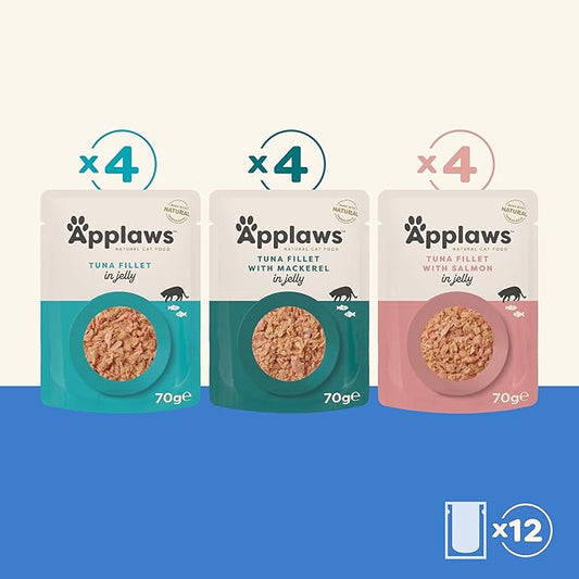 Applaws - Quick Serve Jelly Fish Selection 12 x 70 gr