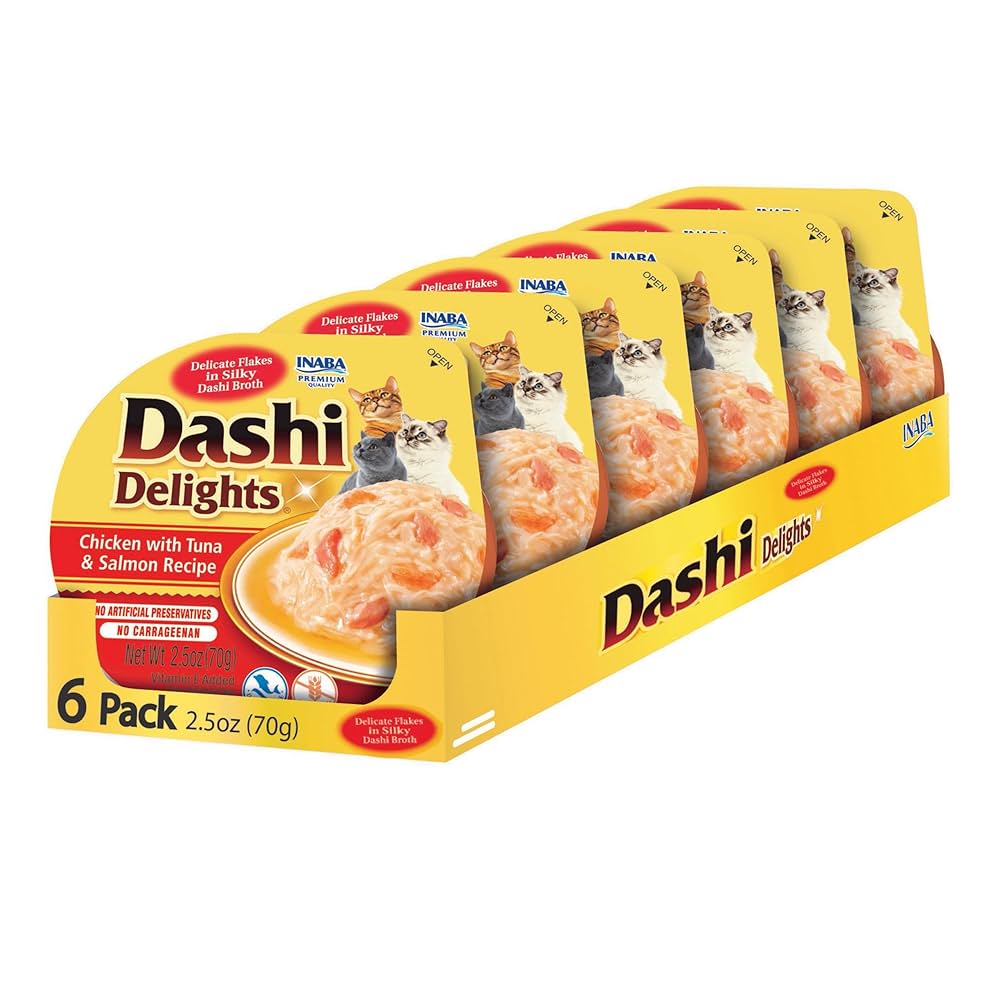 Inaba - Dashi Delights Chicken with Tuna & Salmon 6 pack