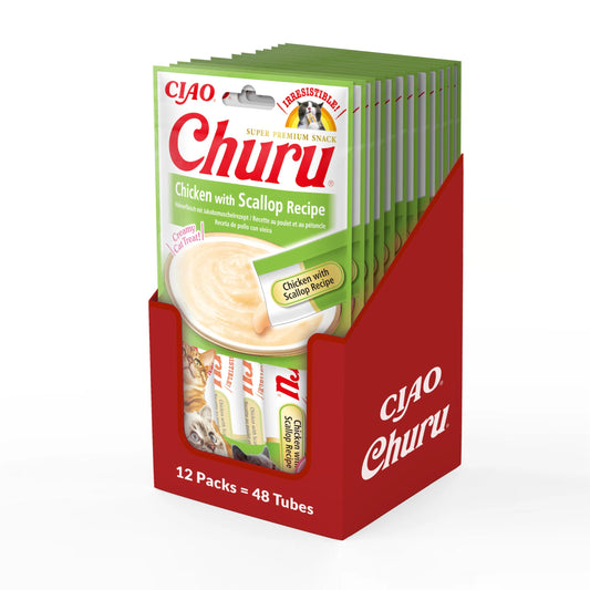 Inaba - Churu Chicken With Scallop 4 Tubes